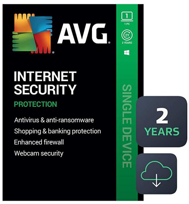 SALE UP TO 25% AVG Internet Security 2022 | Antivirus Protection Software | 1 PC, 2 Years [Download]