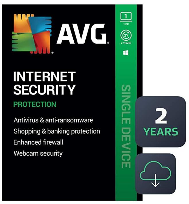SALE UP TO 25% AVG Internet Security 2022 | Antivirus Protection Software | 1 PC, 2 Years [Download]