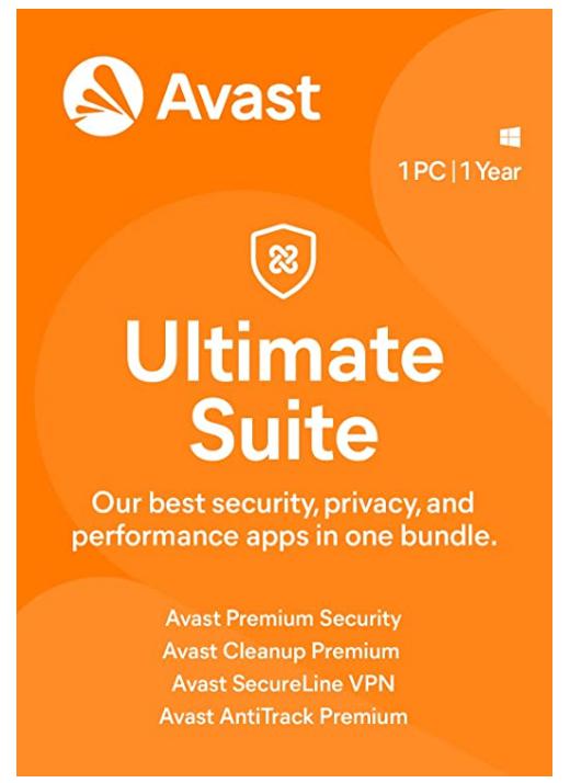 Avast Ultimate 2022 | Antivirus+Cleaner+VPN | 1 PC, 1 Year [Download]