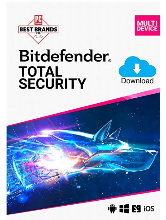 SALE UP TO 78% Bitdefender Total Security – 5 Devices | 1 year Subscription | PC/Mac | Activation Code by email