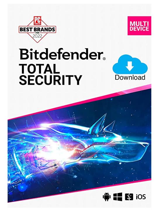 SALE UP TO 78% Bitdefender Total Security – 10 Devices | 2 year Subscription | PC/MAC |Activation Code by email