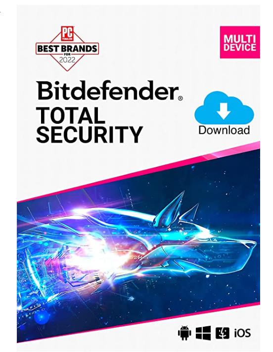 SALE UP TO 65% Bitdefender Total Security – 10 Devices | 2 year Subscription | PC/MAC |Activation Code by email