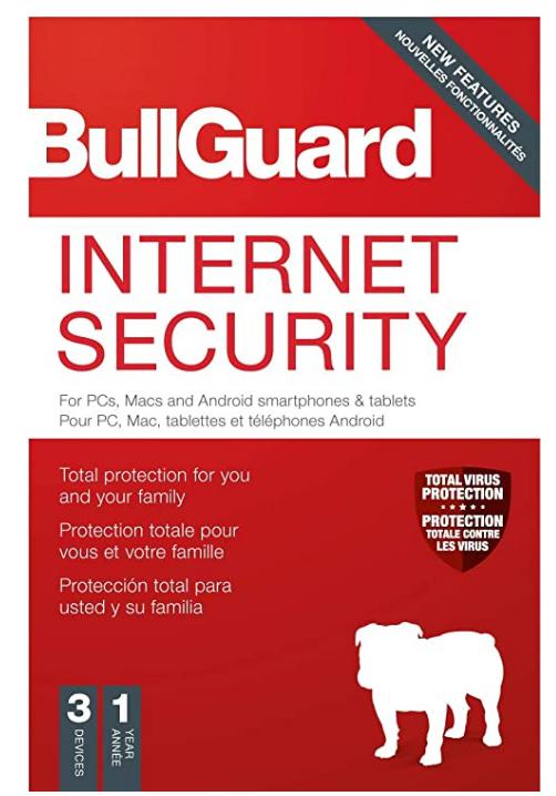 BullGuard Internet Security 2020 | 3 Devices | 1 Year [PC/Mac Online Code]