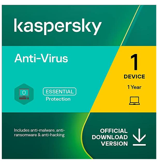 SALE UP TO 68% Kaspersky Anti-Virus 2022 | 1 Device | 1 Year | PC | Online Code