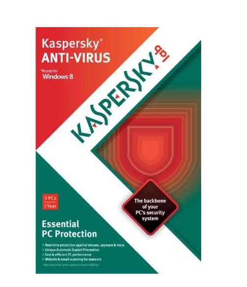 Kaspersky Anti-Virus 2013 – 3 Users
