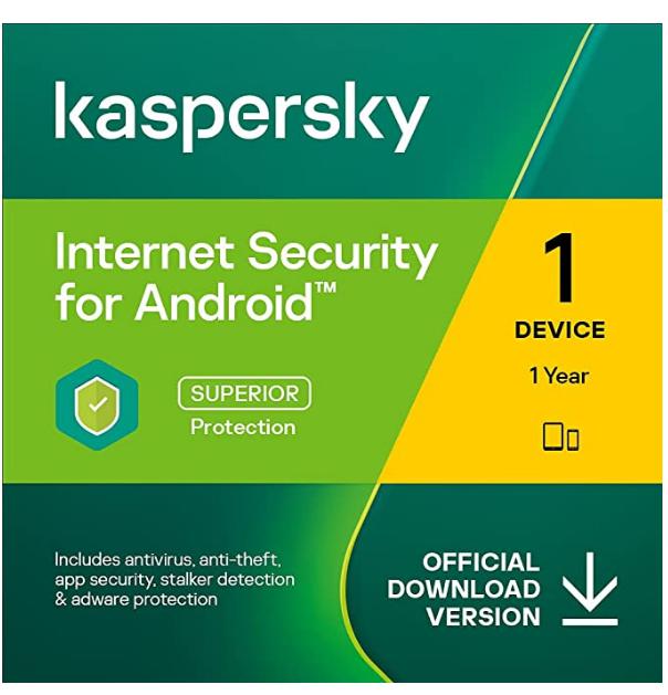 SALE UP TO 65% Kaspersky Internet Security for Android 2022 | 1 Device | 1 Year | Android | Online Code