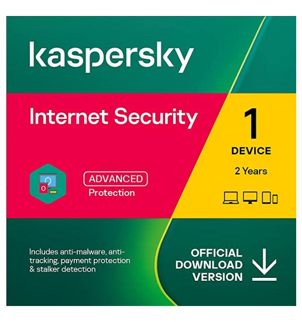 SALE UP TO 71% Kaspersky Internet Security 2022 | 1 Device | 2 Years | PC/Mac/Android | Online Code