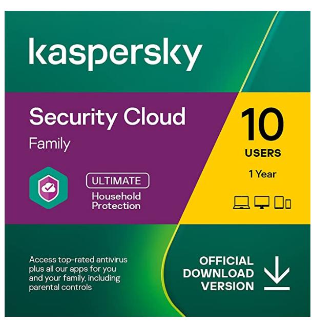 SALE UP TO 67% Kaspersky Security Cloud – Family Edition | 10 Devices | 1 Year | Online Code