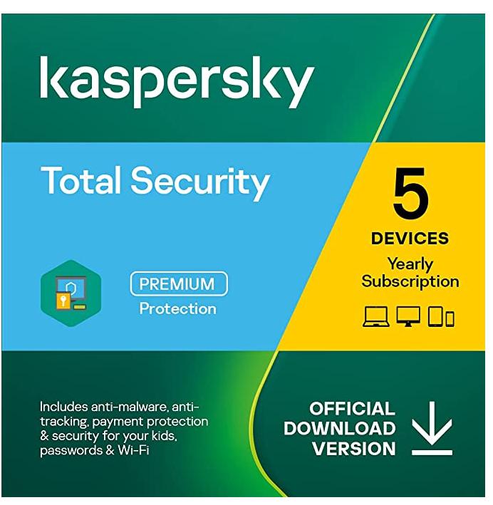 Kaspersky Total Security | 5 Devices | 1 Year [Subscription]