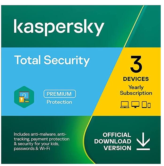 Kaspersky Total Security | 3 Devices | 1 Year [Subscription]