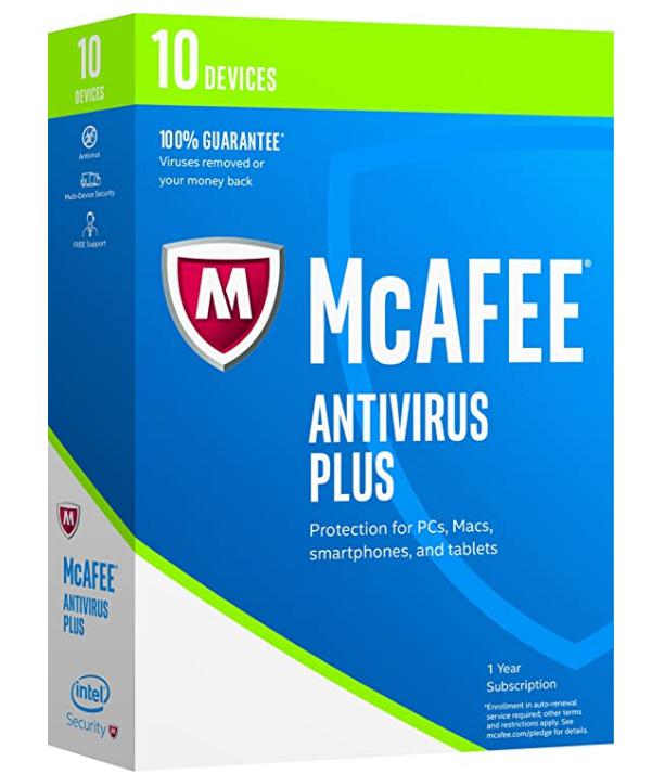 McAfee 2017 Antivirus Plus – 10 Devices