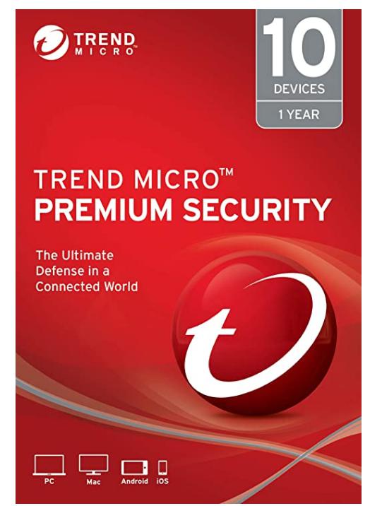 Trend Micro Premium Security, 10 User [Key Code]