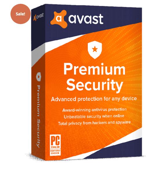 SALE UP TO 80% AVAST PREMIUM SECURITY – 5 DEVICES / 2 YEARS