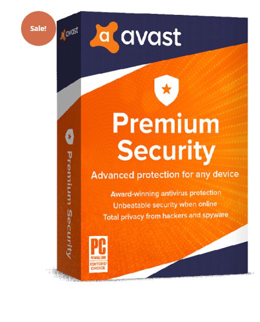 SALE UP TO 85% AVAST PREMIUM SECURITY – 1 DEVICES / 2 YEARS