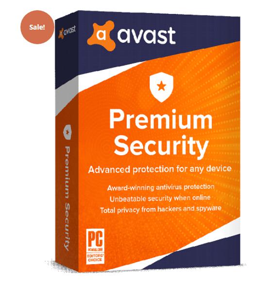 SALE UP TO 80% AVAST PREMIUM SECURITY – 3 DEVICES / 3 YEARS