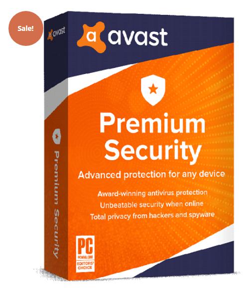 AVAST PREMIUM SECURITY 85% OFF – 3 DEVICES / 2 YEARS