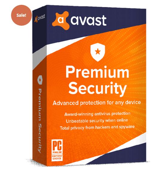 AVAST PREMIUM SECURITY 75% OFF – 5 DEVICES / 1 YEAR