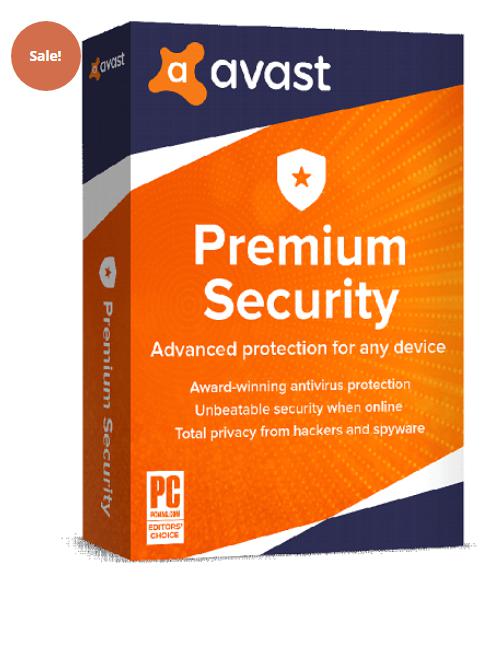 AVAST PREMIUM SECURITY 75% OFF – 10 DEVICES / 1 YEAR