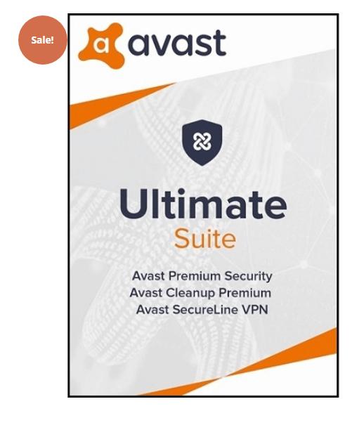 SALE UP TO 75% AVAST ULTIMATE SUITE – 1 YEAR / 5-PC