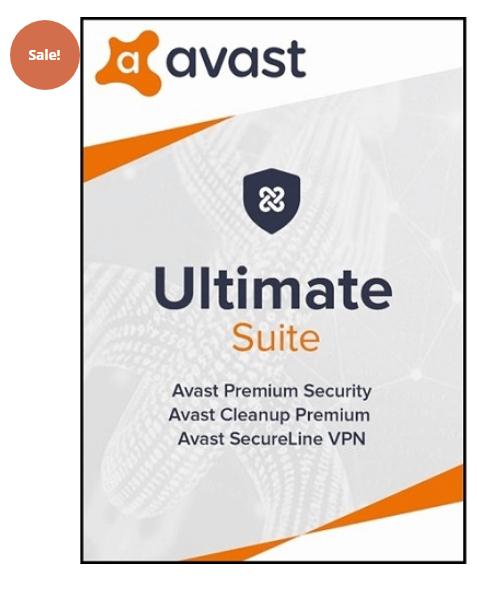 SALE UP TO 85% AVAST ULTIMATE SUITE – 5 DEVICES / 2 YEARS