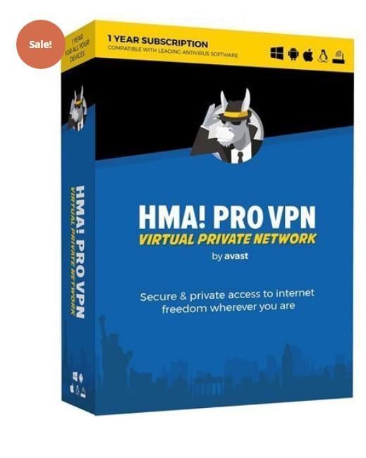 SALE UP TO 30% AVAST HIDE MY ASS! (HMA) PRO VPN 1-YEAR / UNLIMITED DEVICES