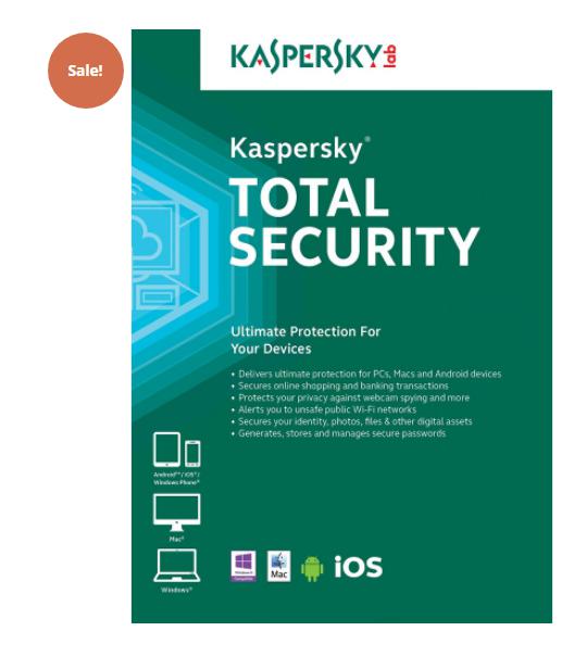 KASPERSKY TOTAL SECURITY 2022 54% OFF – 1-YEAR / 10-DEVICE