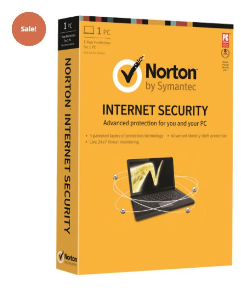 SALE UP TO 80% NORTON INTERNET SECURITY – 1-YEAR / 1-PC – GLOBAL