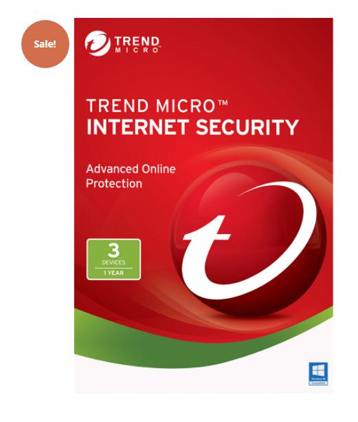 TREND MICRO INTERNET SECURITY (2022) 50% OFF – 1-YEAR / 3-PC
