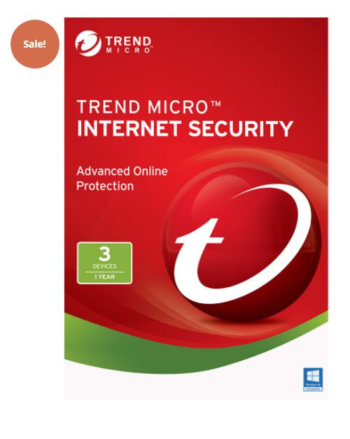 Up to 50% TREND MICRO INTERNET SECURITY (2022) – 1-YEAR / 3-PC