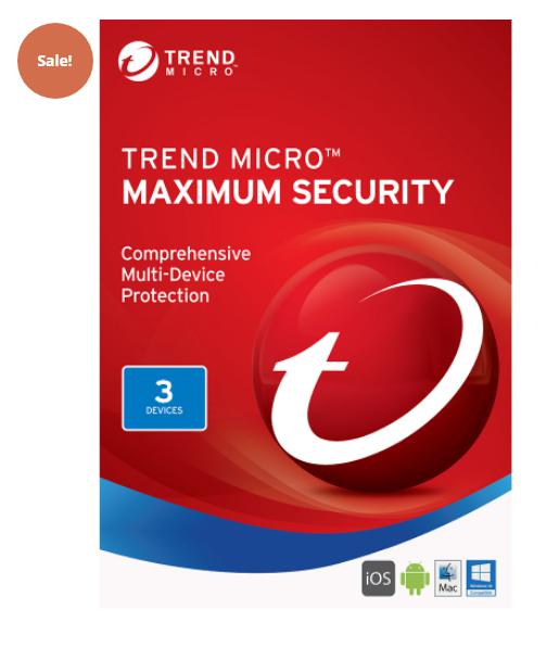 TREND MICRO MAXIMUM SECURITY (2022) 75% OFF – 3 YEARS / 3 DEVICES