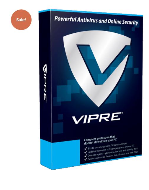 SALE UP TO 50% VIPRE ADVANCED SECURITY – 1-YEAR / 3-PC – GLOBAL