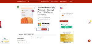 Microsoft Coupon Code Office 365 Personal 1 Device, 1 Year – UK/Europe - 15%