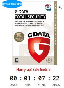 Sale Off G DATA Total Security 2022 1 PC 1 Year, Global - 20%