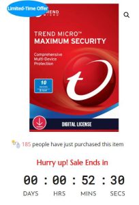 Sale Off Trend Micro Maximum Security – Digital Licence - 45%