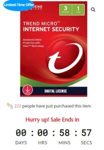 Sale Off TREND MICRO Internet Security – Digital Licence - 20%