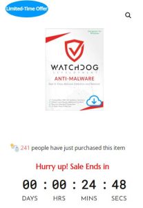Sale Off WatchDOG Anti-Malware Lifetime – Global License, 1PC - 50%