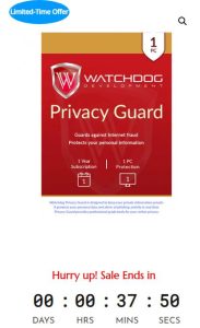 Sale Off Watchdog Privacy Guard 2022 - 30%