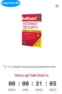 Sale Off Bullguard Internet Security 2022 for Windows + MAC + Android - 70%