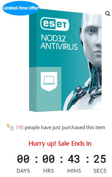 SALE UP TO 40% For ESET NOD32 Antivirus 2022 – 24 Months for PC Mac, IOS, Android [ Download ]