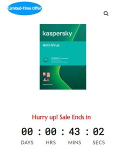 Sale Up Kaspersky Antivirus 2022 – 12 Month – Europe - 7%