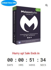 Sale Off Malwarebytes Premium (1 Year ) – PC, Mac, Android [Digital Download] - 25%