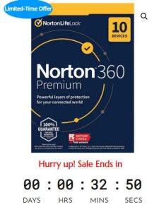 Sale Off Norton 360 Premium 2022 UK/Europe – 10 Devices – 12 Months License - 66%