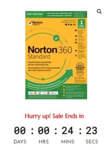 Sale Off Norton 360 Standard 2022 – 1 Year Protection - 30%